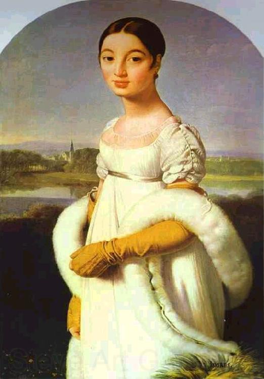 Jean Auguste Dominique Ingres Portrait of Mademoiselle Riviere. Norge oil painting art